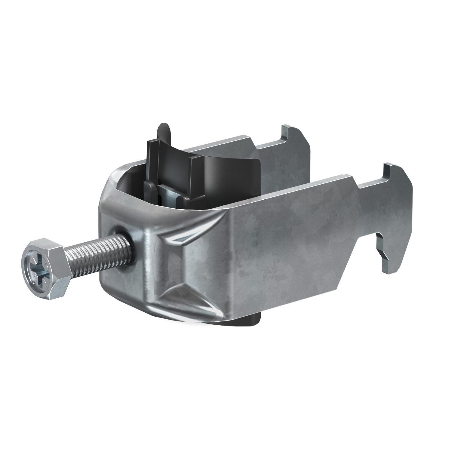 NBS40.01, Bügelschellen 34-40 mm, Stahl, tauchfeuerverzinkt