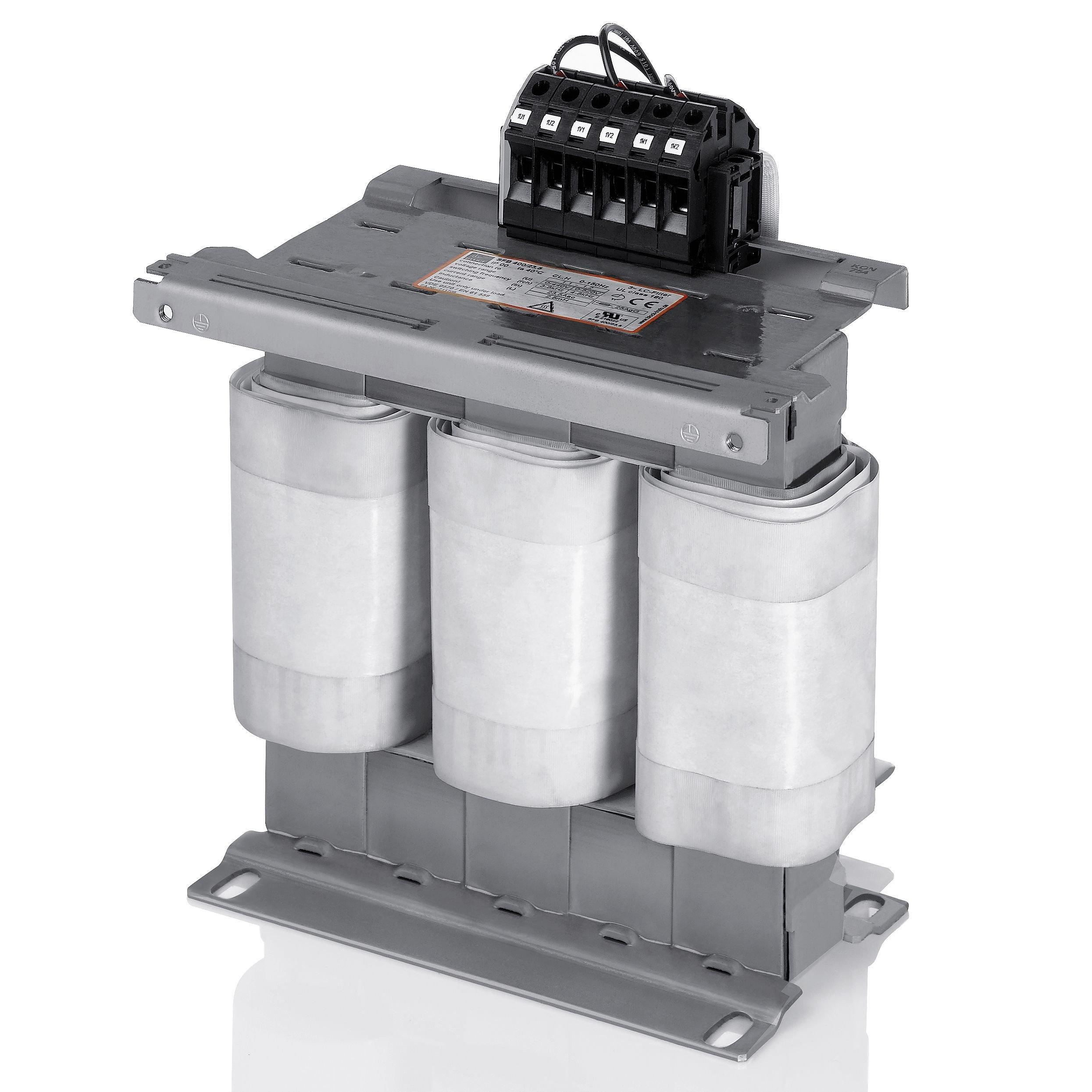 SFB-N 400/61, Sinusfilter , 3ph , 0-520 Vac , 61 A , 0-150 Hz , P: kW , 1 mH