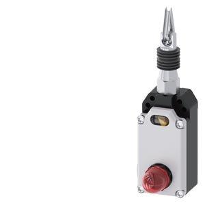 3SE7150-2DD04, Seilzugschalter, 2x M20x1,5 1S+1Ö, ohne Rastung mit LED-Lampe 24VDC, rot