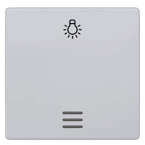 5TG6246, DELTA i-system Wippe mit Fenster und Symbol Licht, aluminiummetallic