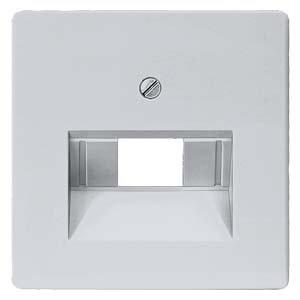 5TG1257, DELTA i-system Abdeckplatte UAE-Anschlussdose, für 1 u. 2-fach, aluminiummetallic