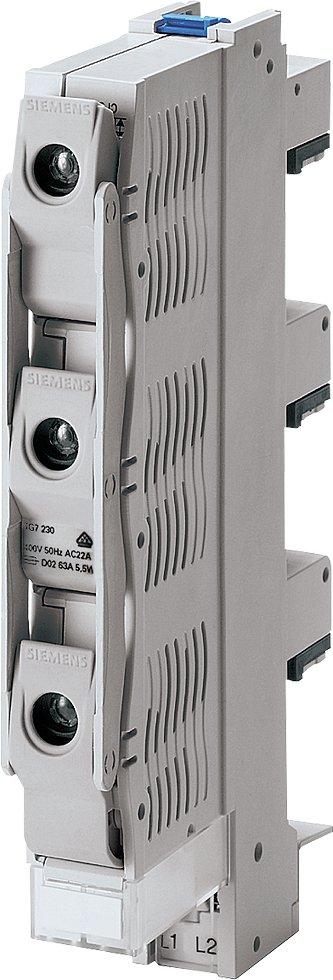 5SG7230, MINIZED, Lasttrennschalter mit Sicherung, D02, 3-polig, In: 63 A, Un AC: 400 V