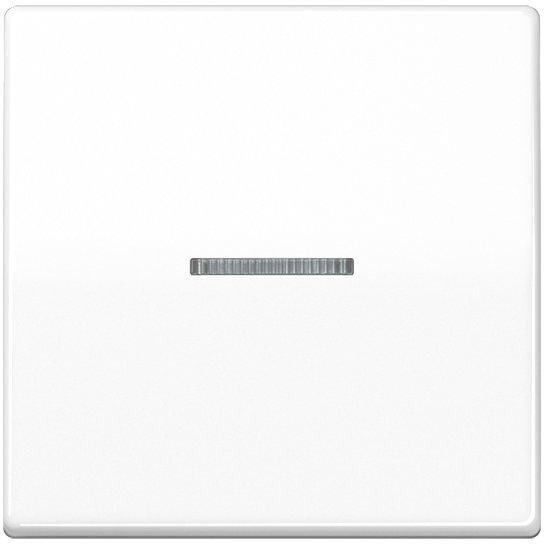 AS 591 KO5 WW, Wippe 1fach, mit Lichtleiter, Duroplast, Serie AS, alpinweiß