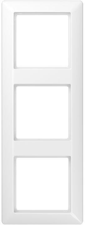 AS 583 WW, Rahmen 3fach, AS 500, IP 44, Duroplast, alpinweiß, senkrechte und waagerechte Montage