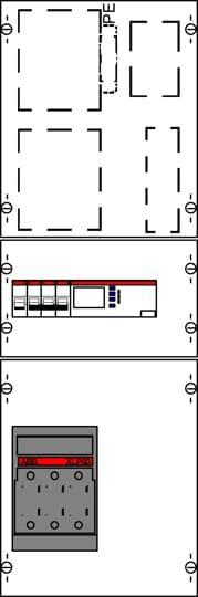 KMN8S0110, Modul Netzschutz 2 AF80, 61 kVA/55 kW, 88 A (RDF=1) bei 25°C