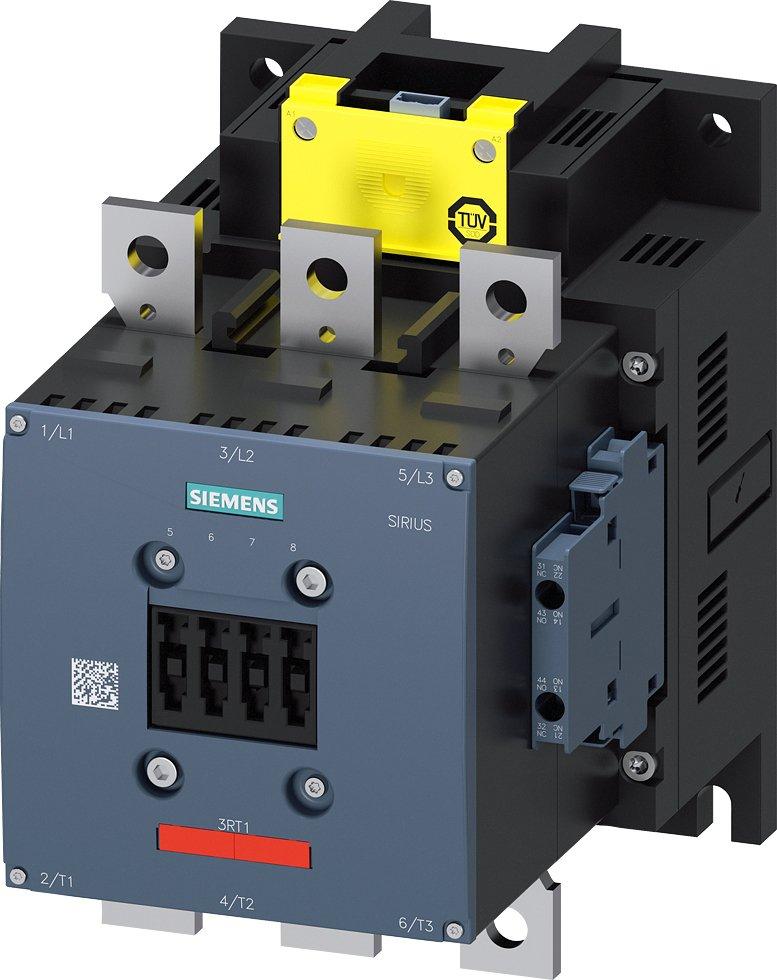 3RT1065-6SP36-3PA0, Schütz,AC-3e,265A/132kW/400V,3-polig,AC/DC200-277V,F-PLC-IN,2S+2Ö,Anschlussschiene/Schraubanschluss