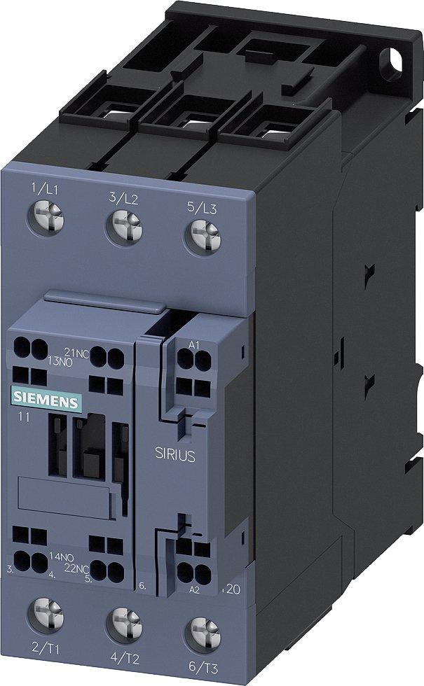 3RT2038-3AK60, Schütz,AC-3e,80A/37kW/400V,3-polig,AC110V/50Hz,120V/60Hz,1S+1Ö,Schraubanschluss/Federzuganschluss