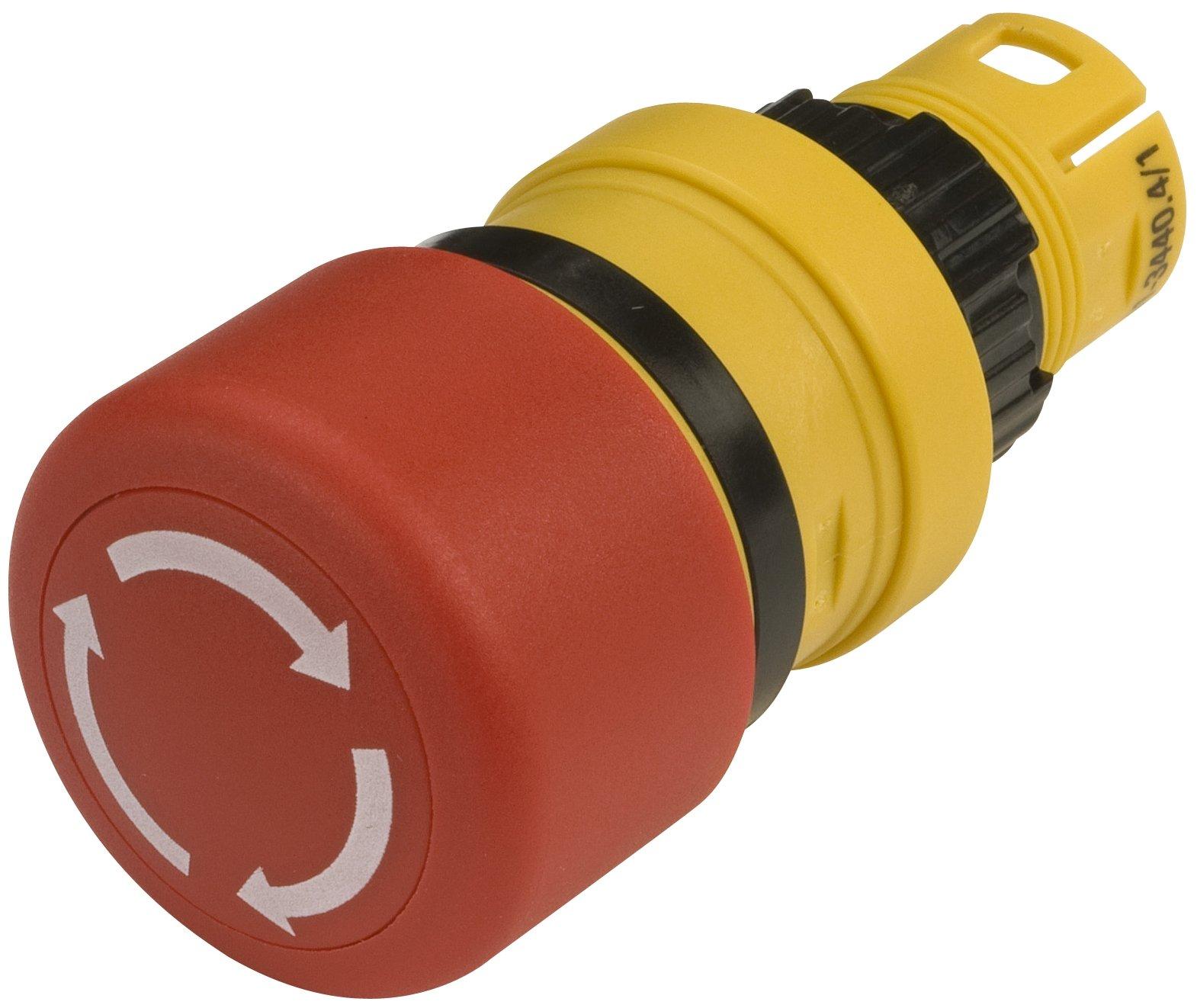 61-3440.4/1, NOT-AUS Tasten-Vorsatz Drehentriegelung D27