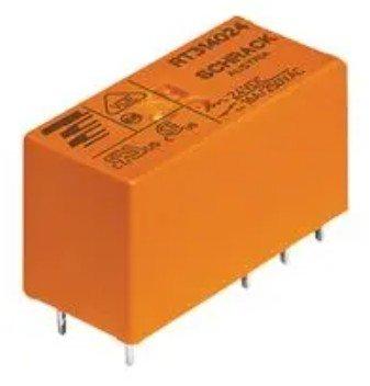RTE24012 TE CONNECT, RT2 12V dc Spule 2-poliger Wechsler Monostabiles Printrelais 8A 360Ohm