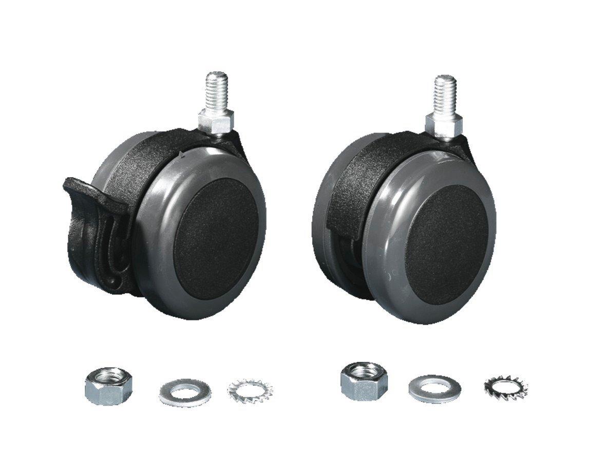 CP 7495.000, Doppel-Lenkrollen, max. statische Last pro Bauteil 120 kg, Bodenfreiheit 125mm, Preis per VPE, VPE=4