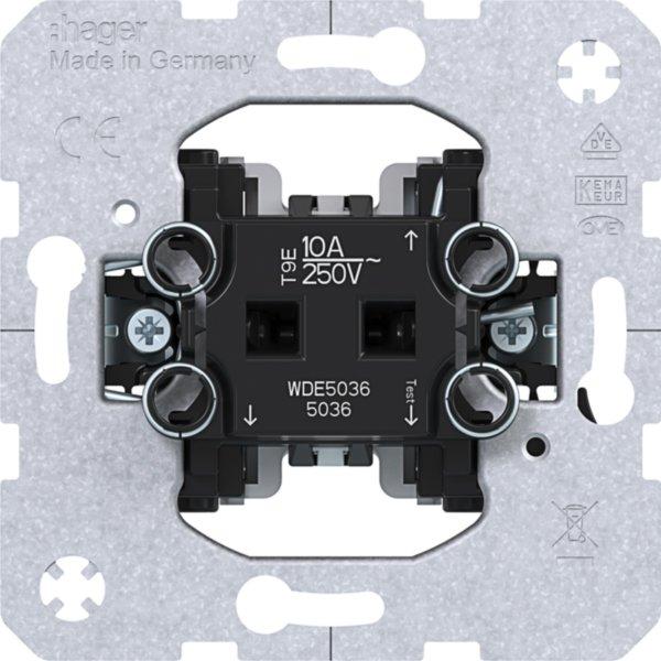 WDE5036, Taster, Wipptaster, Wechsler, Unterputz, verwendbar als Öff­ner oder Schlie­ßer