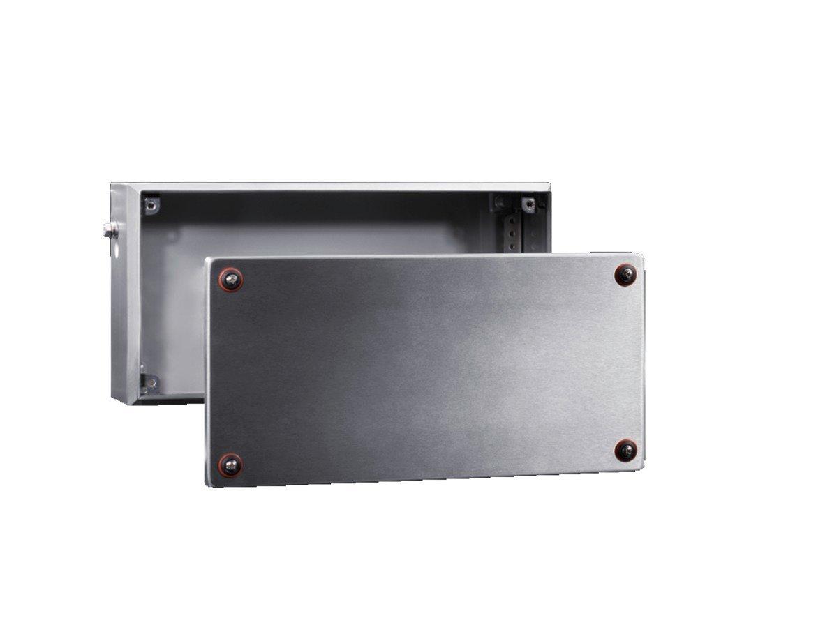 KEL 9301.000, Ex-Gehäuse Edelstahl, Leergehäuse mit verschraubtem Deckel, BHT 150x150x80 mm