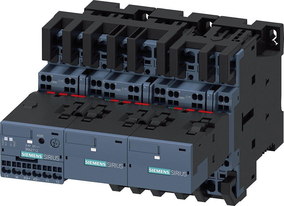 3RA2423-8XH32-2BB4, Stern-Dreieck-Kombination mit ASI AC3, 11kW/400V DC24V, 3pol. S0