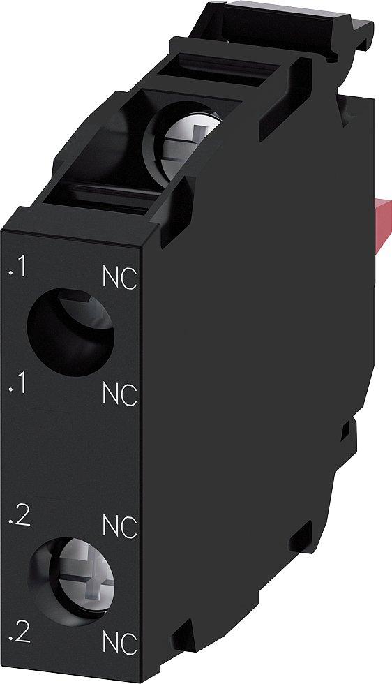 3SU1400-1AA10-1PA0, Kontaktmodul mit 2 Schaltgliedern, 2Ö, vergoldete Kontakte, Schraubanschluss