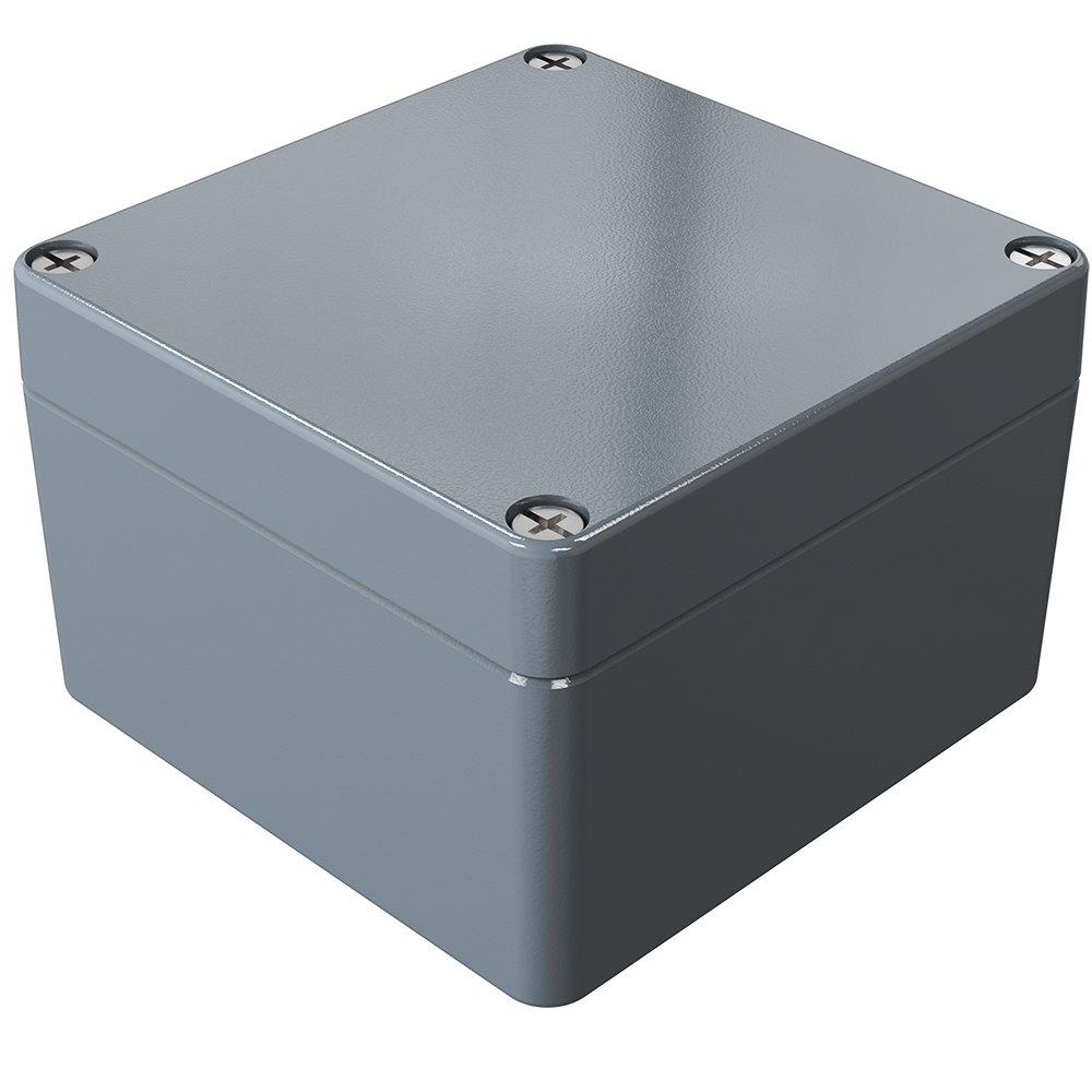 Aluminium Standard Gehäuse 120 x 122 x 81 mm, Aluminiumgehäuse Aluminium Standard 120 x 122 x 81 mm