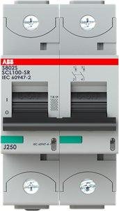 S802S-SCL100-SR, Kurzschlussstrombegrenzer, 2polig, 100A 690V AC, 50kA, IEC 90647-2, Uimp=8kV