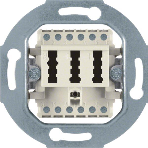 454402, TAE-Anschlussdose 2 X 6/6Nff Modul-Ein