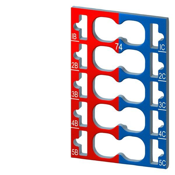 6ES7193-6CP74-2AA0, SIMATIC ET 200SP Farbkennzeichnungsschilder CC74 VPE 10