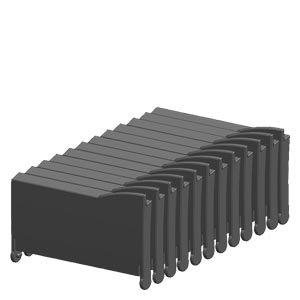 6ES7291-1BB30-0XA0, SIMATIC S7-1200 Frontklappen SM 70 mm VPE 6