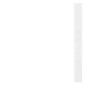 8WH8140-5XA05, Beschriftungsschild, Frontbeschriftung, B: 10,2mm, Schnappbefestigung, weiß, 10/16 mm2