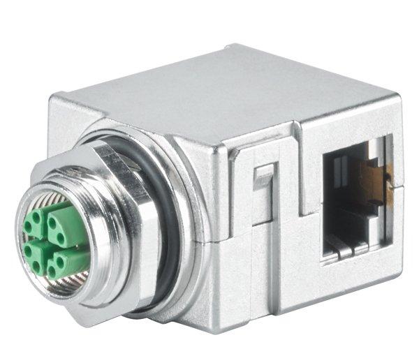 6GK1901-0DM40-2AA5, IE M12 Panel Schaltschrankdurchführung 4x2