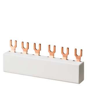 5ST2603, Sammelschiene, 63A 3-polig Teilungseinheit 15mm Gabelausführung für 4 Geräte