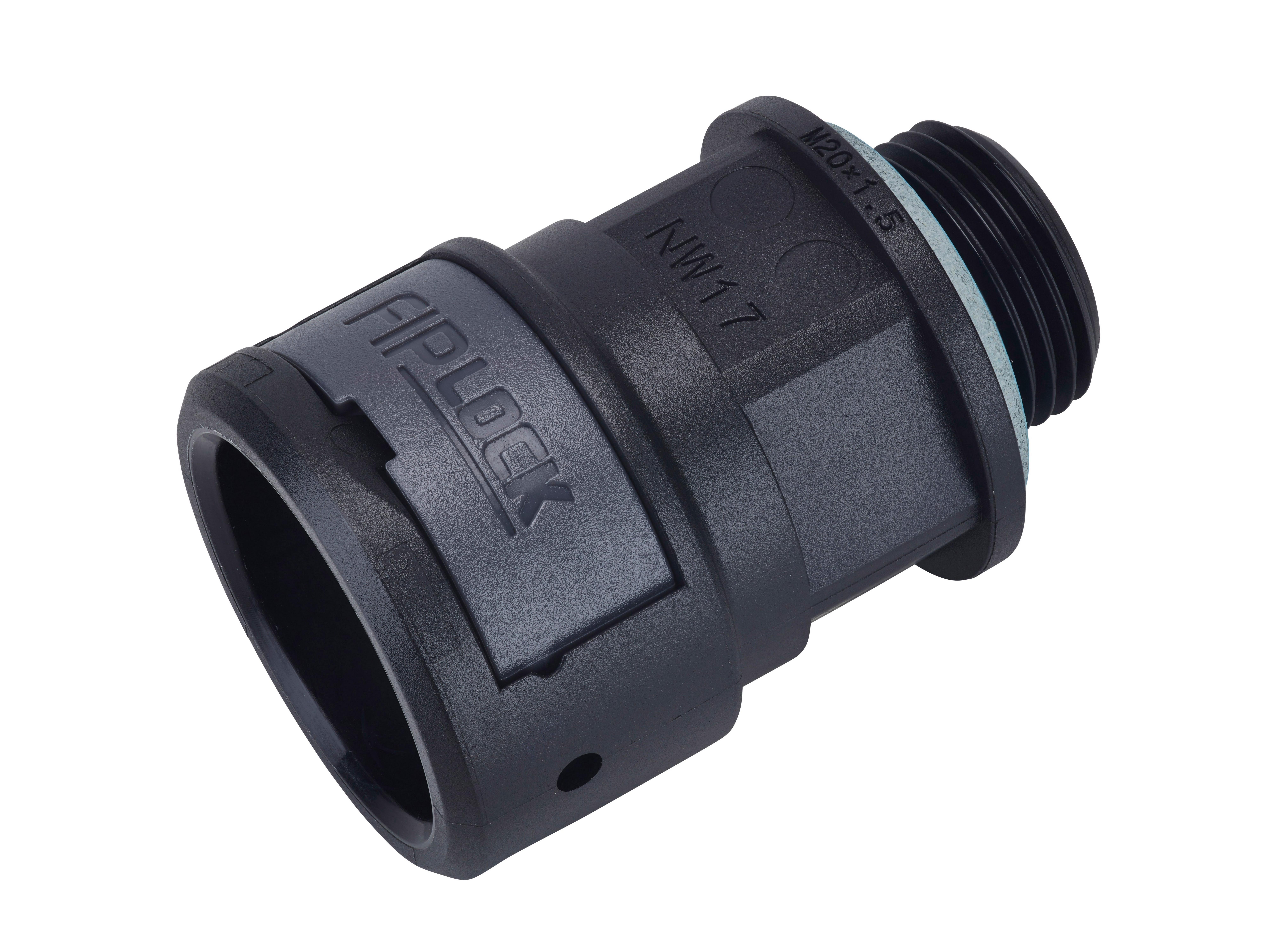 ASPA-10M12PB, Anschlussverschraubunggerade  Kunststoff Gewinde metrisch H0