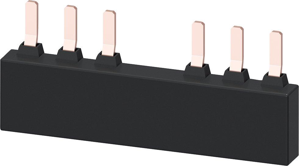 3RV1935-3A, 3Ph.-Sammelschiene für 2 Leistungsschalter S2 Teilungsabstand:75mm