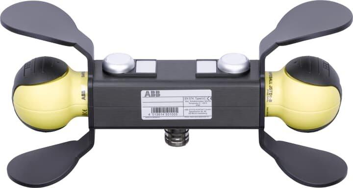 JSD-TD25P-221200, Mobile 2-Handbedieneinheit 2x Safeball, 2 Leuchtdrucktaster,