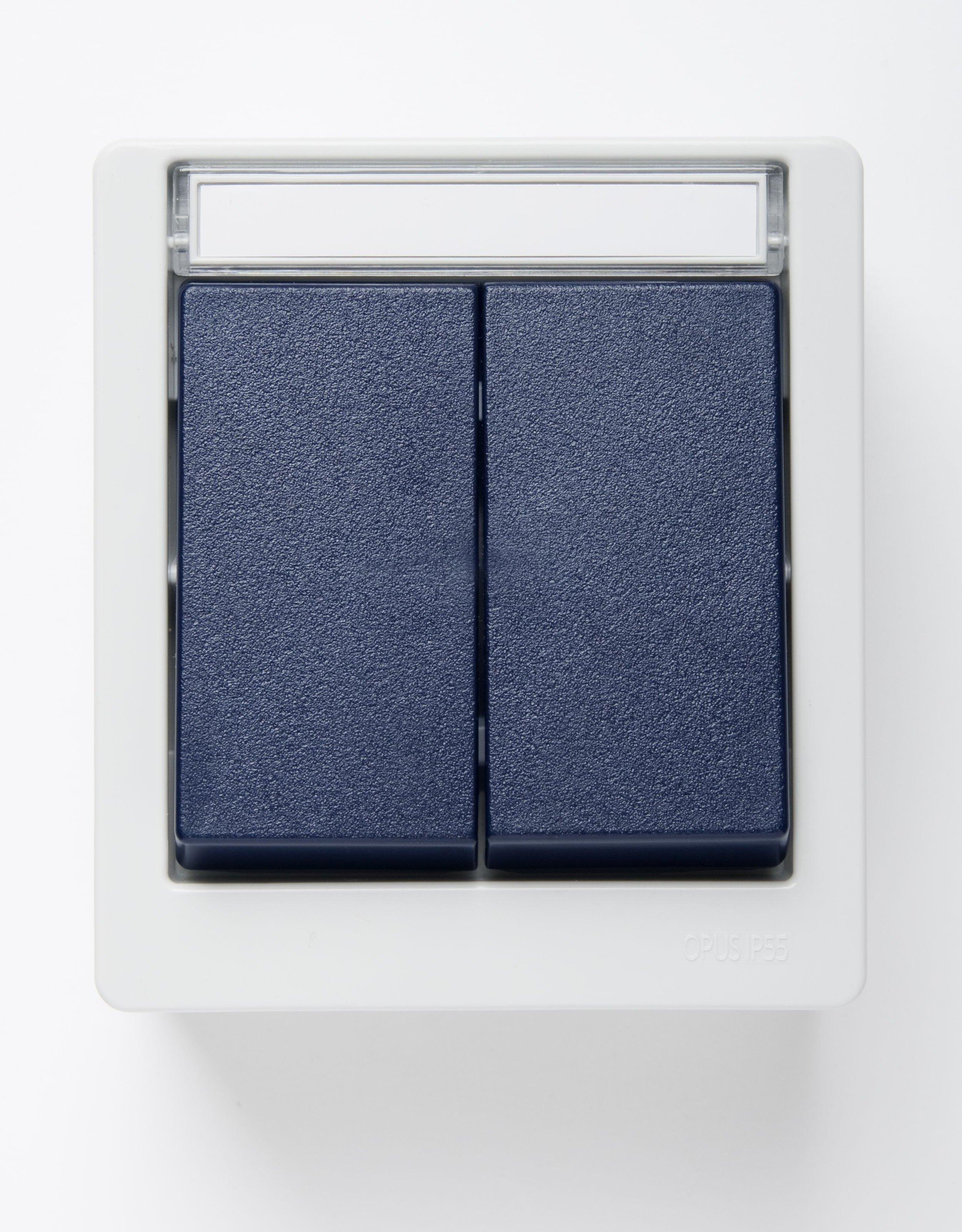 NAQUAAPSES.1, Serienschalter, IP55, hellgrau/stahlblau