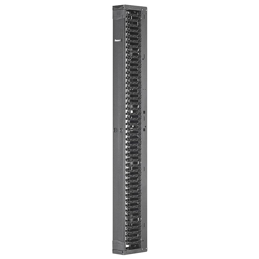 PR2VFD06, PatchRunner, vertikaler Kabelmanager, 6 (150mm), 45 HE, nur frontseitig, inkl. Türe, Farbe: schwarz, EA