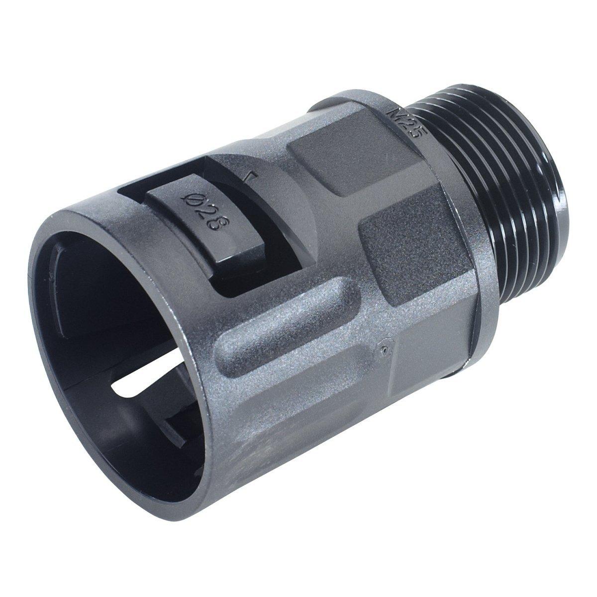 65500403, Schlauchverschraubung SILVYN® FLEXILOK M 12X1.5 /10 BK