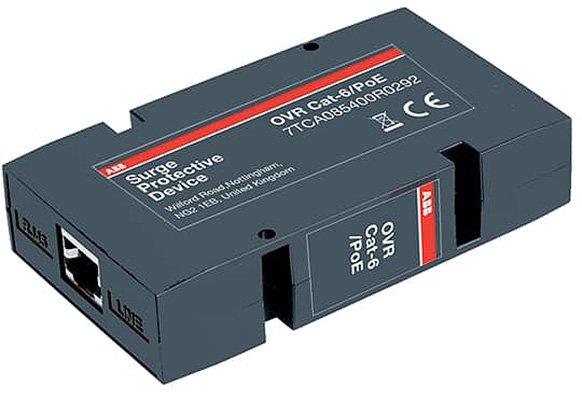 OVR CAT-6/POE, Überspannungsableiter RJ45 Buchse, 1000 Mpbs Zwischenstecker CAT-6/PoE