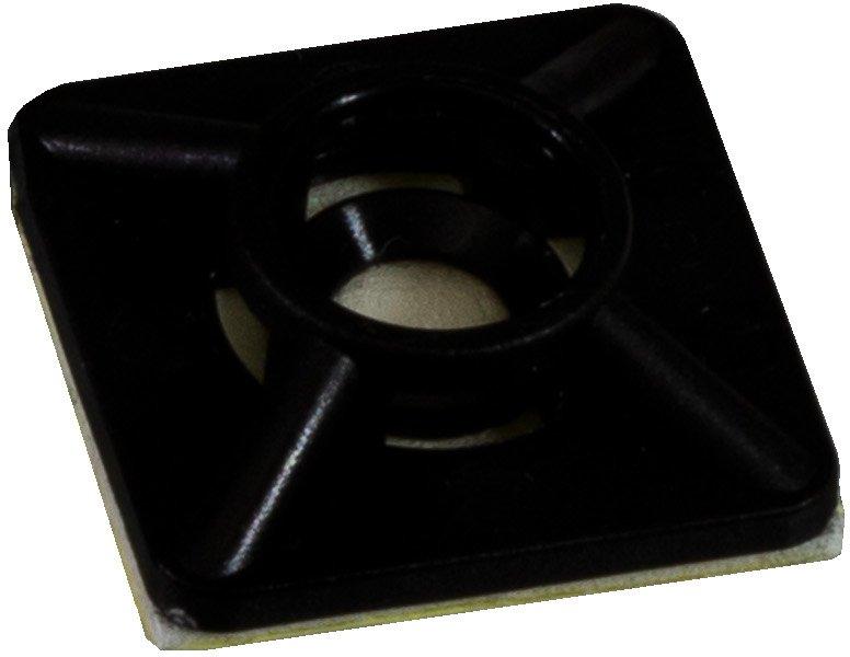 NKABISOK41BL.1, Kabelbindersockel  4,1 schwarz UV Beständig