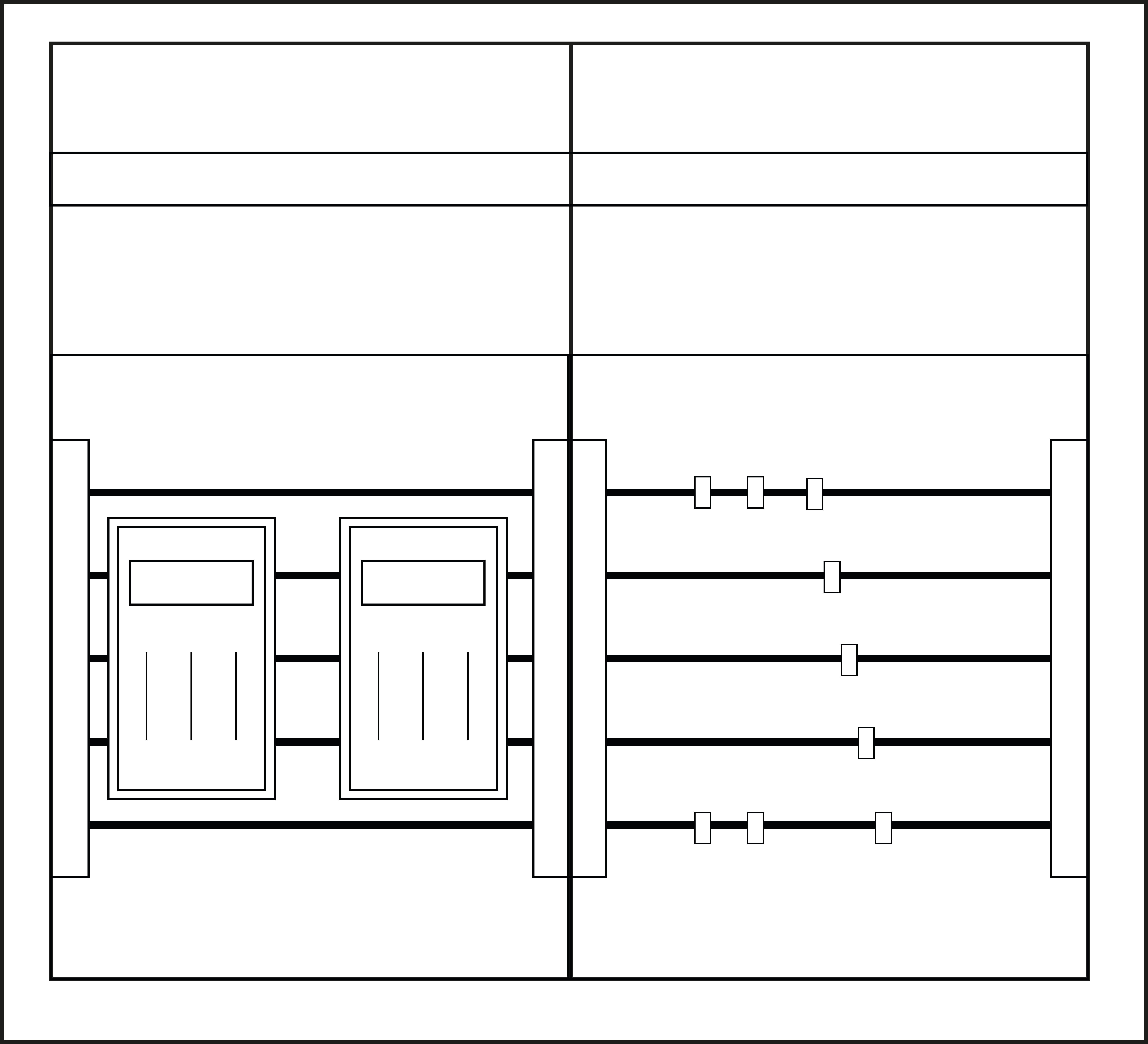 NHV2T, NH-Verteiler Trenner zweifach, H=500mm, B=550mm, T=165mm, IP31/43