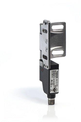 SHS3-A2Z-SA-L, Sicherer Scharnierschalter, Edelstahl, frei wählbarer Schaltpunkt, wiedereinstellbar, Linksanschlag, 4-pol M12 Stecker axial, 2xNC, IP67