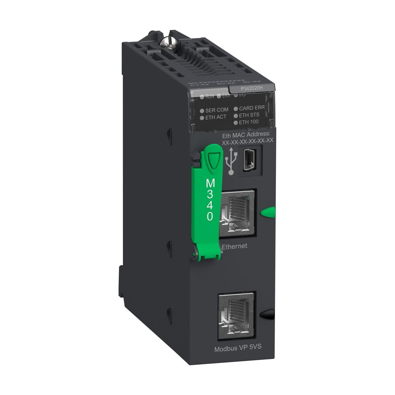 BMXP342020H, Modicon M340 CPU-Modul, max. 1024 digitale + 256 analoge E/A, Modbus, Ethernet TCP/IP, robuste Ausführung