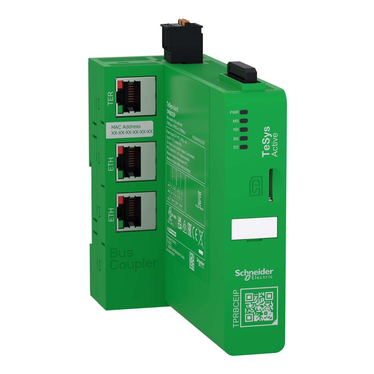 TPRBCEIP, Buskoppler, TeSys island EtherNet IP / Modbus TCP Koppler
