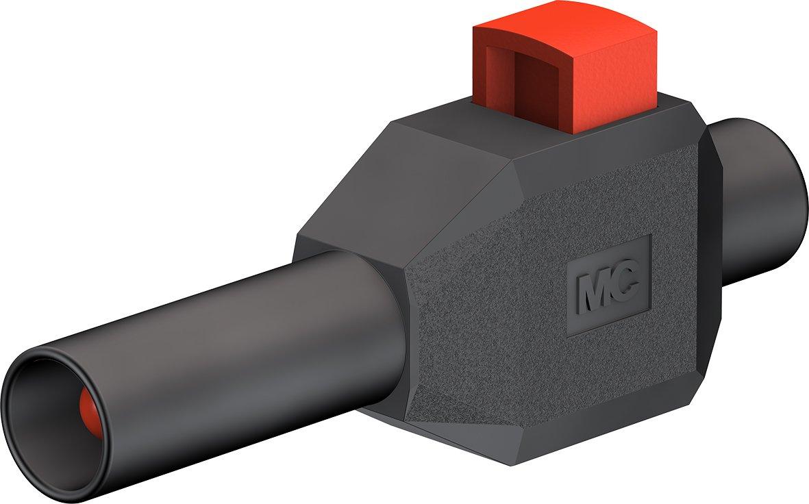 SKLS4, 4 mm Sicherheitsklemmsteckeradapter schwarz