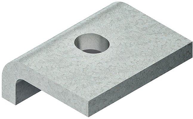 HSKS 30, Profilklemme, schwer, Höhe 30 mm, mit Befestigungslochung 13x15 mm, Stahl, feuerverzinkt DIN EN ISO 1461