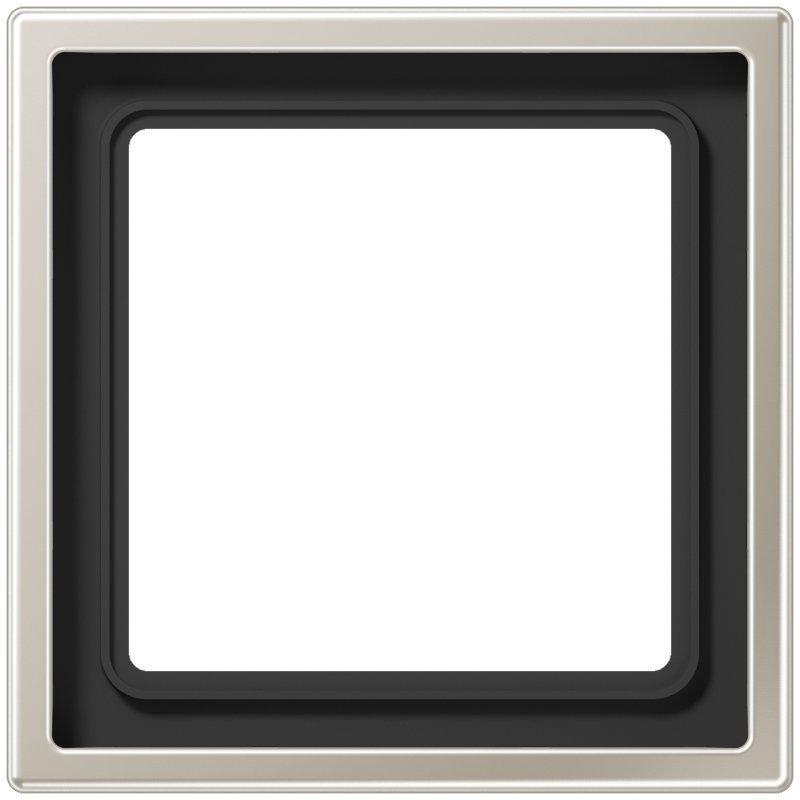 ES 2981, Rahmen 1fach, LS 990, IP 44, Edelstahl, senkrechte und waagerechte Montage