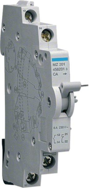 MZ201, Hilfskontakt / Hilfsschalter für MCB RCBO 125A 1 Schließer und 1 Öffner 6A 240V