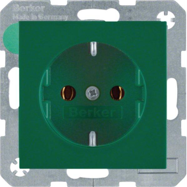 41438913, Steckdose SCHUKO S.1/B.x grün glänzend