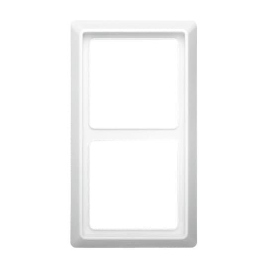 2102-34, Abdeckrahmen 2-fach alpinweiß - Allwetter 44® (IP44)