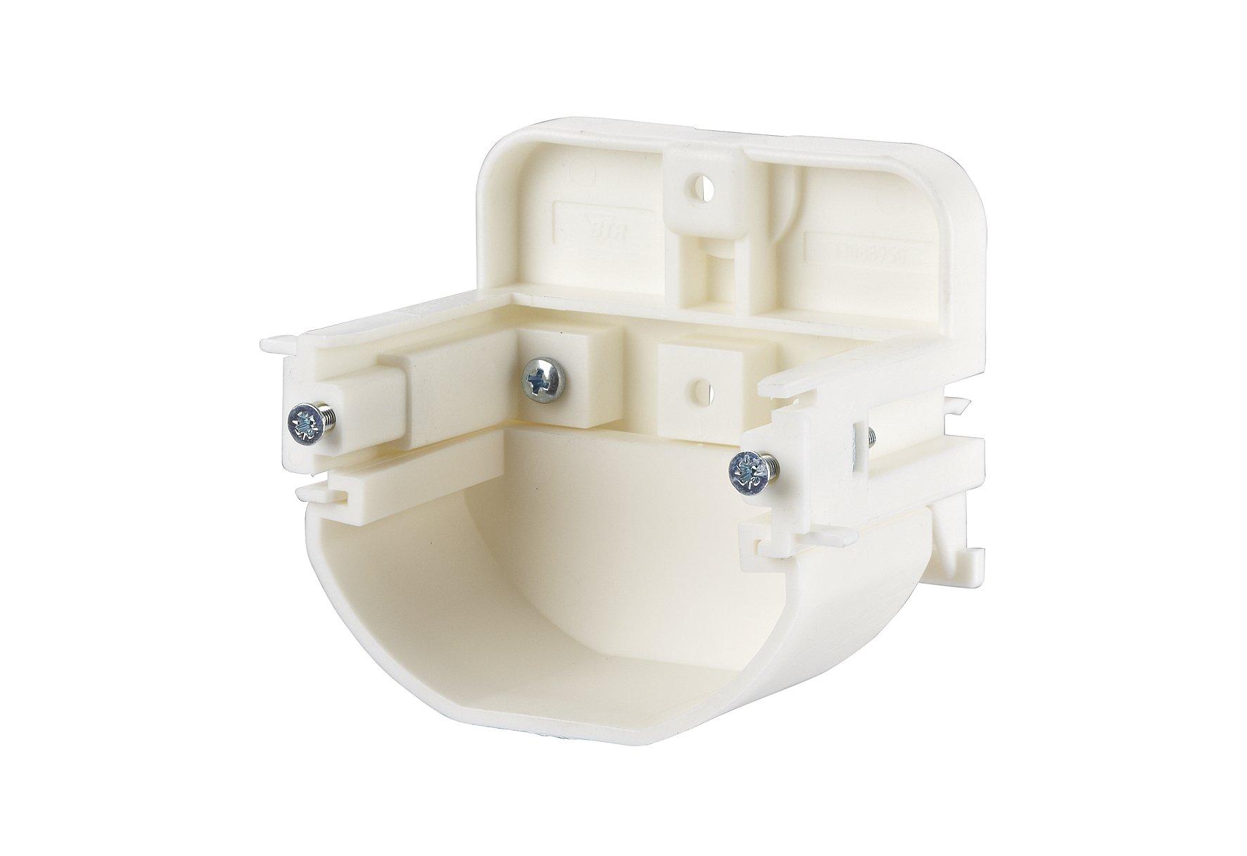 1308895011-I, Montagehalter für Anschlussdosen T-Nut-Befestigung - Einbau waagrecht 50 mm, mit Trennschale