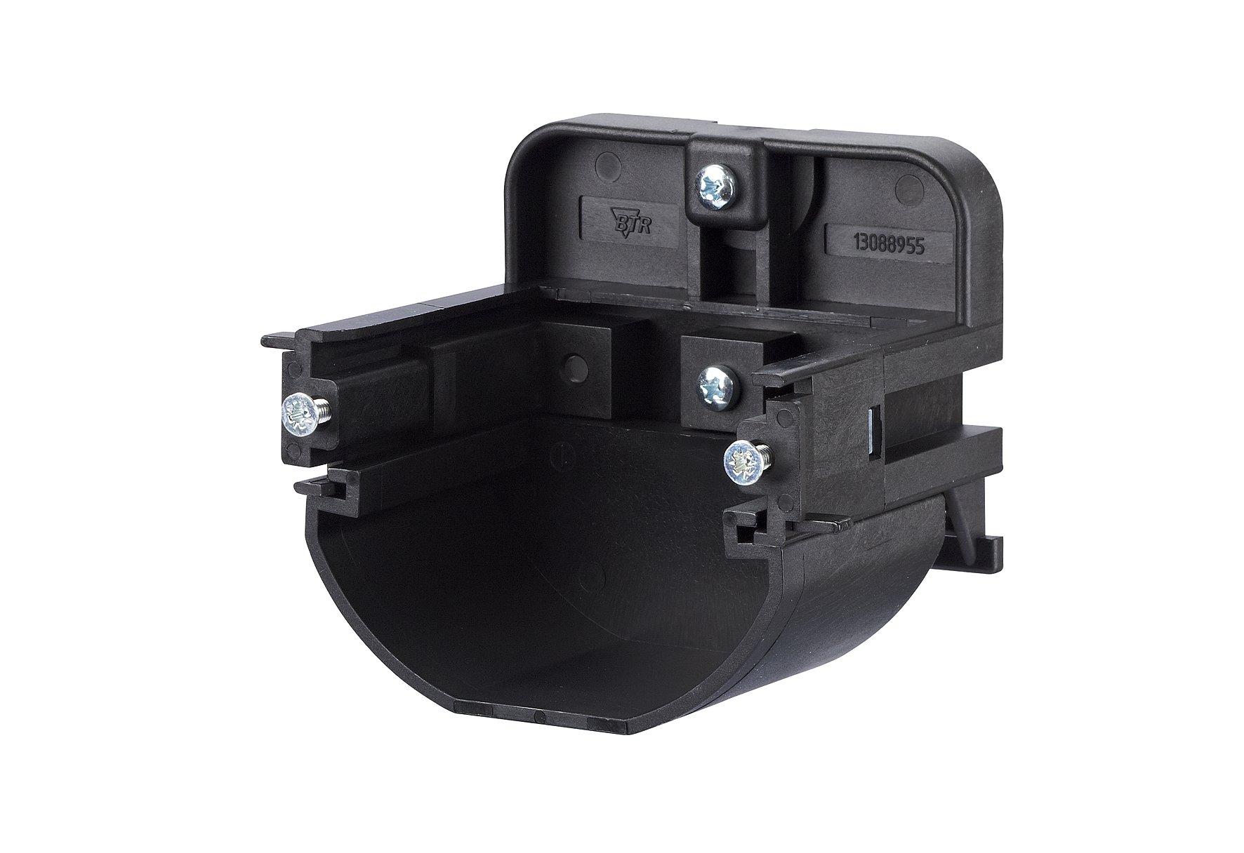 1308895541-I, Montagehalter für Anschlussdosen T-Nut-Befestigung - Einbau senkrecht 55 mm, mit Trennschale