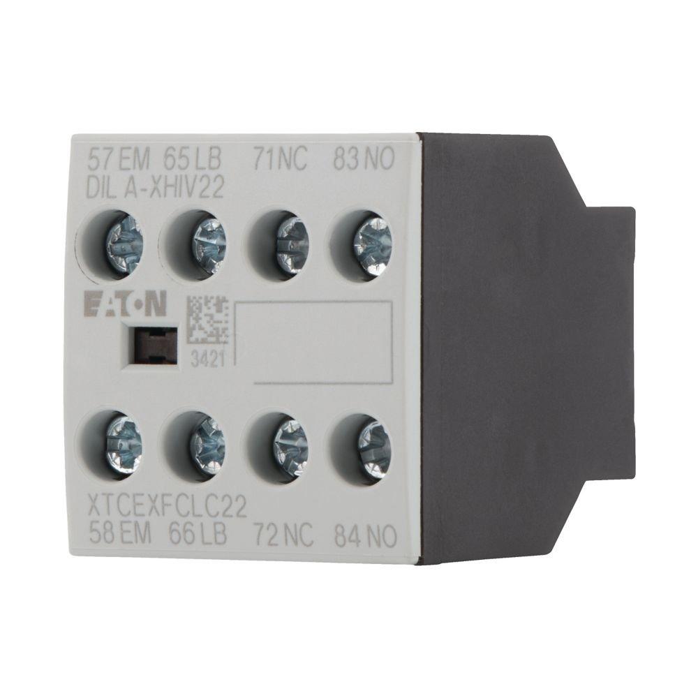 DILA-XHIV22, Hilfsschalterbaustein, 4-polig, Ith= 16 A, 1 S, 1 SF, 1 Ö, 1 ÖS, Frontbefestigung, Schraubklemmen, DILA, DILM7 - DILM38