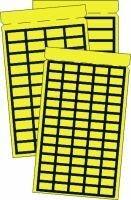 PBL-1119R, Etikett, gelbes Gewebe mit sw Rand, Taschenbuch 11x19 mm, Preis per VPE  VPE =1