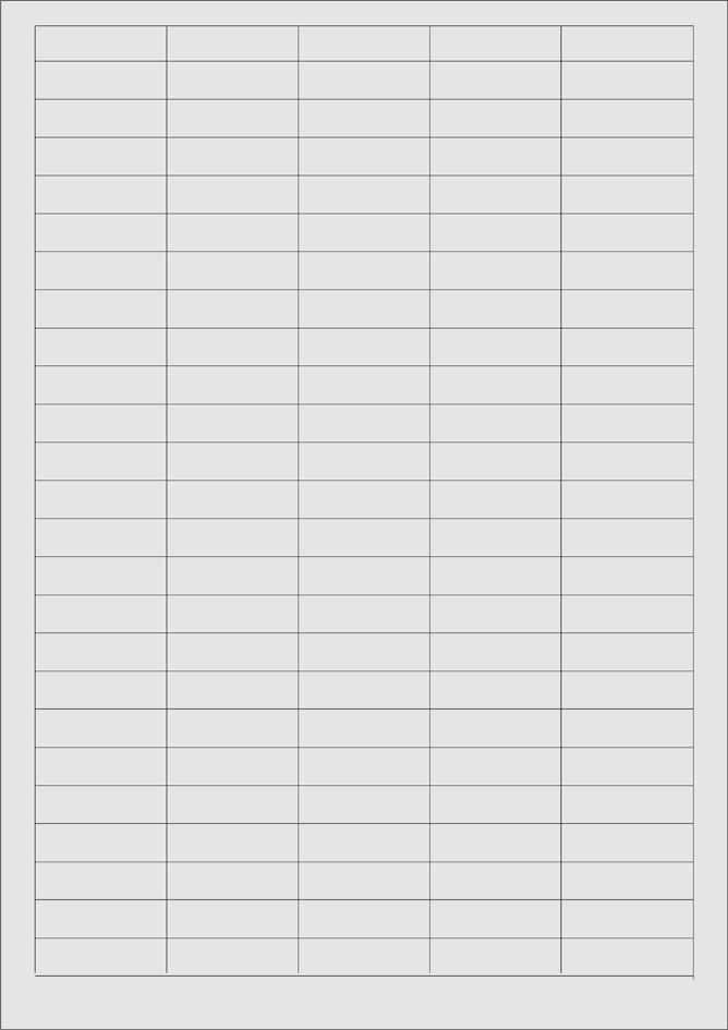 LPL-1338S, Etiketten f. Laserdrucker, silber 12,7x38,1mm, VE: 2.500 Stück Preis per VPE  VPE =2500