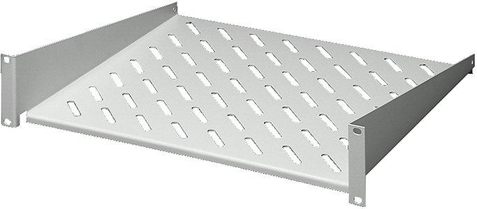 DK 7119.400, Geräteboden 2 HE, Festeinbau, 400 mm tief für 19-Systemlochung